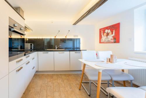 virtuve, Ferienhaus Achtern Diek in Karolinenkoga