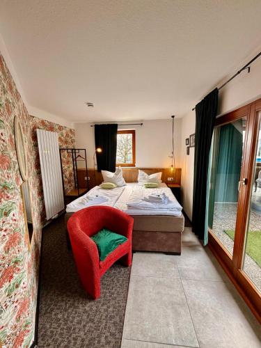 Hotel Kraus - Zentral in Bielefeld-Heepen, Gratis Parken, 24h Self Check-in Room Type - Double Room with Shared Bathroom