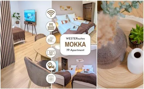 WESTERsuites - Mokka - 3BR Zentral Balkone WLAN 7 Betten Waschtrockner in Bremen, Deutschland