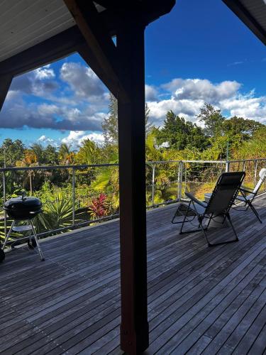 Villa bois moderne 120m2 Vue 360, nature et calme in Sainte Rose