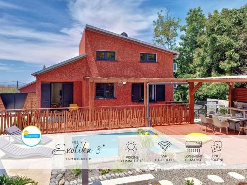 A szálláshely kívülről, Villa Exotika 3 étoiles - 6 voyageurs (Villa Exotika 3 etoiles - 6 voyageurs) in Entre Deux