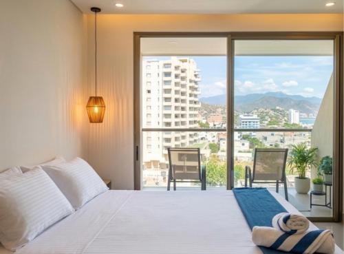 Loft de Lujo, Gym, Piscinas, Jacuzzis & Spa, A 5 Mn de Playa Gaira, A 10 Mn Playa Salguero y Playa Rodadero