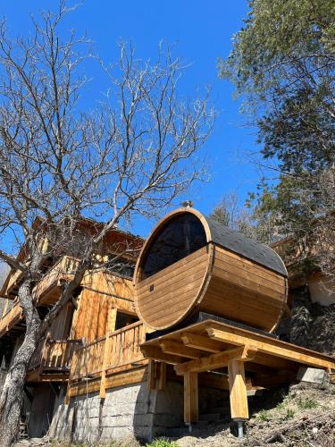 T2 avec sauna privé en extérieur - Location saisonnière - Saint-Chaffrey