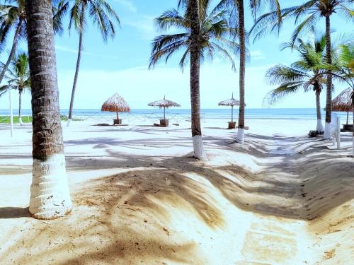 On the road to happiness Tucacas, with a beach and brackish water con agua salobre in Boca de Aroa