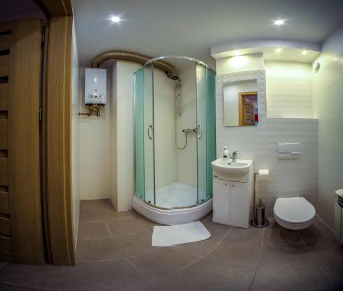 ห้องน้ำ, Zabrze Centrum Apartament in ซาบเช