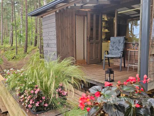 Skaisto saulrietu namiņš (Skaisto saulrietu namins) in Tuja