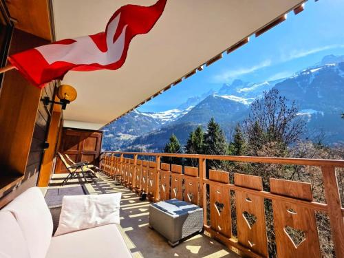 Panorama View, Balcony, 6min Walk to Lift, Modern – khách sạn tại Champery