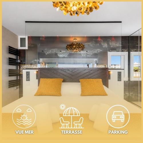 Villa Aurora Port Nature - vue mer- terrasse plein sud - Parking - Village Naturiste