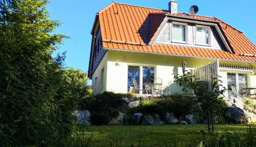 Behagliches Ferienhaus Zaunkönig -mit Kamin und Sauna- Blick über das romantische Bodetal in Tanne, Deutschland