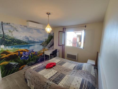 Nid d'aigle, vue panoramique dégagée et jardin, de plein pied, face au Sud et aux montagnes (Nid d'aigle, vue panoramique degagee et jardin, de plein pied, face au Sud et aux montagnes) in Puy-Sanieres