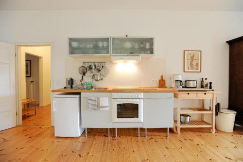 virtuve, Gutshaus Rothen am See in Borkow