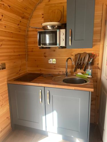 virtuve, Raiders Rest Cabin - Farm Stay - Dark Skies - Galloway - Near pub and village shop in Palnackie