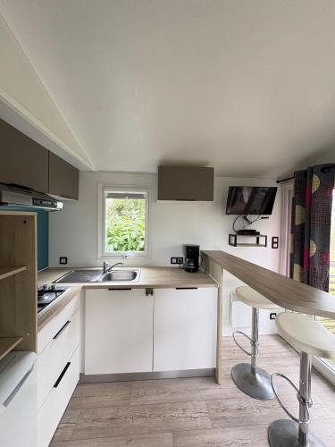 virtuve, Camping Le Neptune in Lanloup