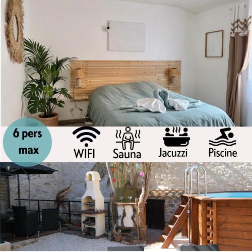 Viesnīcas āriene, La maison du Paradis by GC - Jacuzzi - Sauna - Piscine in Causses-et-Veyran
