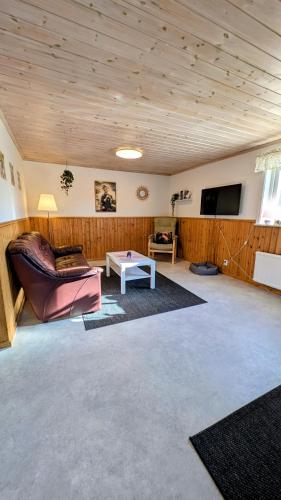 Glad hund in Dalskog