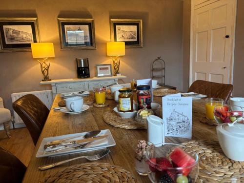 Ételek és italok, Thropton Demesne Farmhouse B&B in Thropton