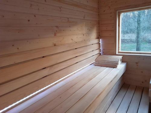 Sauna, Domek letniskowy - żółty-całoroczny (Domek letniskowy - zolty-caloroczny) in Olsznowo