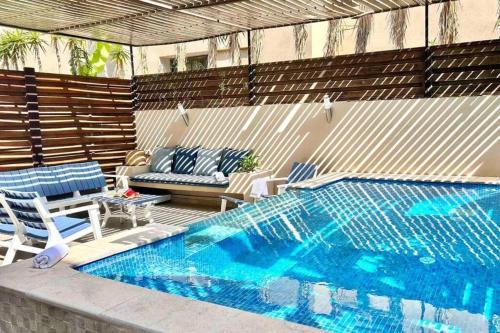 Villa contemporaine S3 piscine lumiere La Marsa – khách sạn tại Sidi Daoud