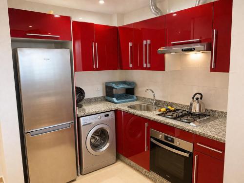 Kitchen, Appartement standing terrasse privative et piscine - Kariat Cabo in Cabo Negro