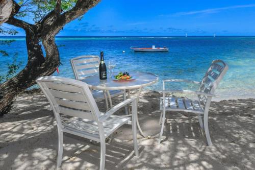 pantai, Beachfront Romantic One-Bedroom Villa in Savaneta