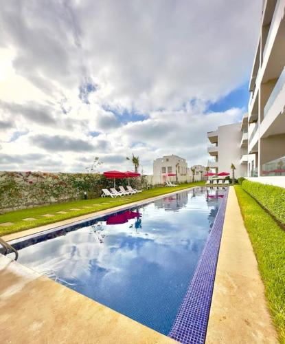 Swimming pool, Rio Beach Appartment Sea View 3 Pools Parking in Sidi Rahal
