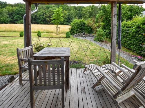 Balkons/terase, Detached holiday home in the Vulkaneifel in Berlingen