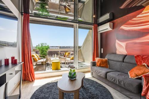 Amber sea Héliopolis Vue mer terrasse fibre appartement rénové