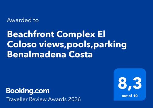Holidays & Home Beachfront Complex El Coloso ,pools,parking Benalmadena Costa 4