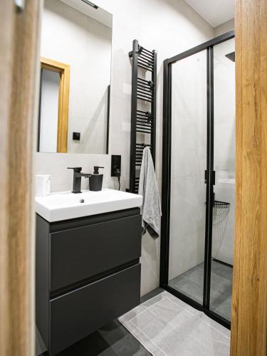 淋浴間, Komfortowy Apartament w Tomaszowie Mazowieckim Blisko Areny Lodowej By Noclegi Renters in 托馬舒夫馬佐夫舍