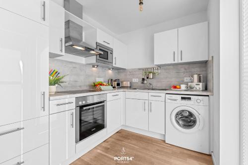 Kitchen, Ferienwohnung Knuts Koje Olpenitz in Olpenitz