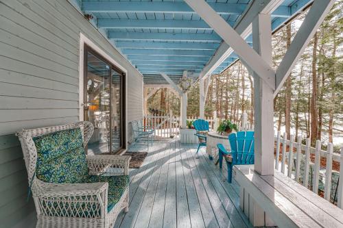 Covered Deck w/ Water Views! Bath Studio Escape