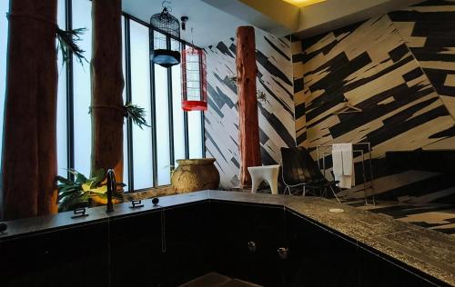 Bathroom, Shuei Wu Boutique Hotel in Nantun District