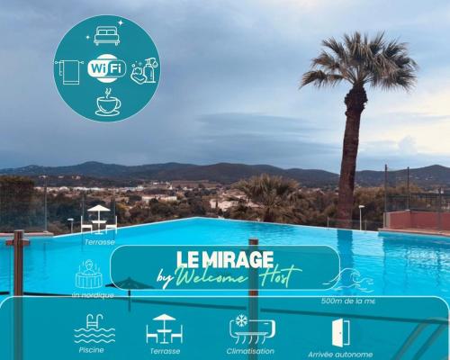 Le Mirage, studio classé 3 étoiles, terrasse & vue mer