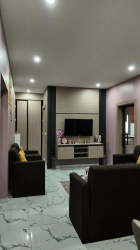 sala de TV, Serenity Saly appartement in Ngaparou