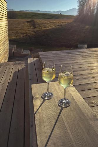 Rõdu/terrass, Holztraum Ferienhaus in Saulgrub