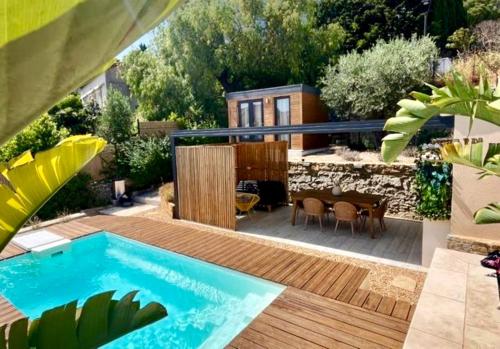 Mini villa avec piscine privée La Cadière gîte à louer La Cadière-d'Azur