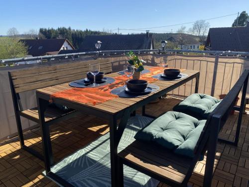 Balcony/terrace, stayTNT-moderne 100qm Wohlfuhlwohnung in ruhiger Lage in Geislingen