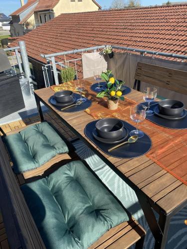 Balcony/terrace, stayTNT-moderne 100qm Wohlfuhlwohnung in ruhiger Lage in Geislingen