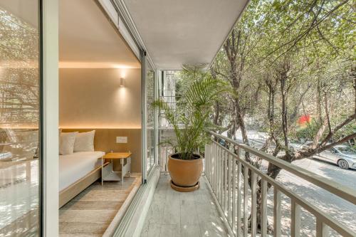 Balkong/terasse, Casa Hugo by Capitalia in Mexico by