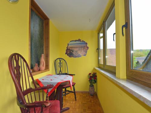 Balkons/terase, Ferienwohnung im Erholungsort in Steinbach-Hallenberg