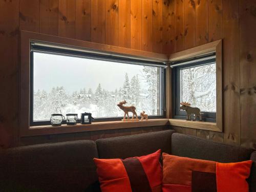 Viesnīcas āriene, Split Cabin For Two Families Near Hardangervidda in Austbygd