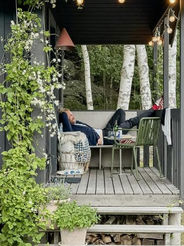 Pohled zvenku, Small House For Two With Sea View On Tjörn (Small House For Two With Sea View On Tjorn) in Fagerfjall