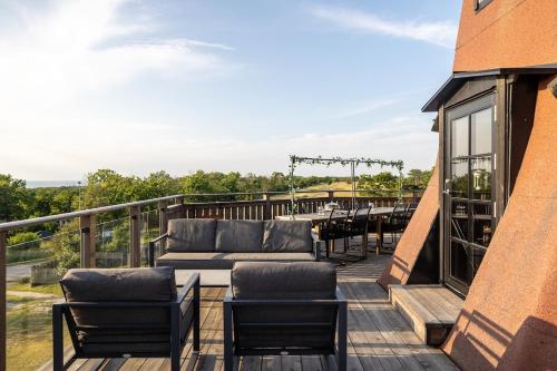 Balcony/terrace, Windmill with the best sunset view in Borgholm
