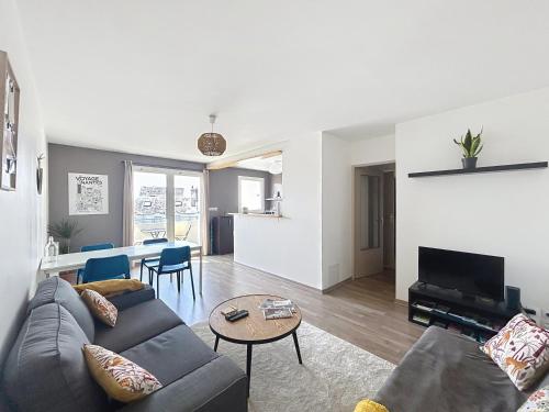 Agréable T2, Île de Nantes, 4 personnes, balcon sud-ouest, proche centre-tram
