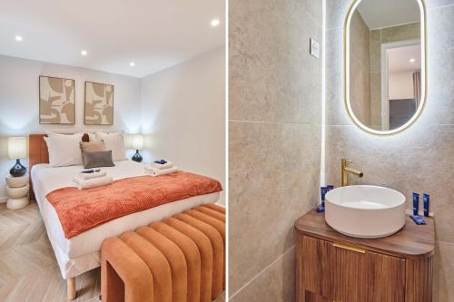 Bathroom, Modern Suite Center of Paris Montmartre in Montmartre