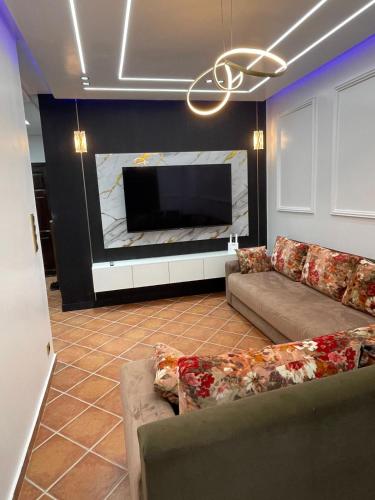 صالة مشتركة/ منطقة التلفزيون, Résidence Tamuda golf (Residence Tamuda golf) in الرأس الأسود
