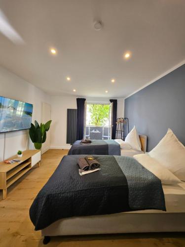 Stilvolle Wohnung mit Balkon & Parkplatz in Moers - Ideal für Business, Familien und Monteure nahe Düsseldorf in Moers, Deutschland