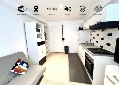 Bright 1 bedroom first floor near Republique Paris 10