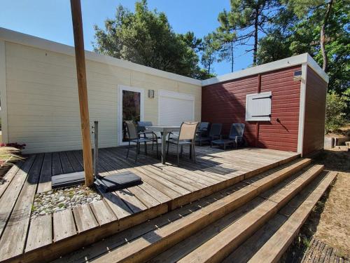 Chalet climatisé - 6 pers. - API-1-52-2262 - Camping - Saint-Hilaire-de-Riez