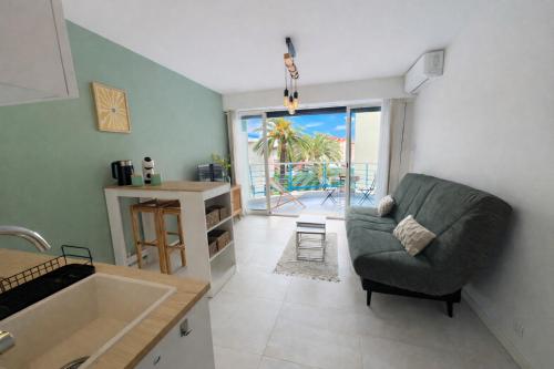 Le Cocon Azur - Studio 2P, Terrasse, AC, Plage